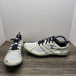 On Cloudspike White/Mint Women's Size 10 Running Track Shoes